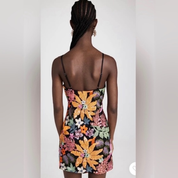 Ramy Brook Sequined Floral Embroidered Dress - Picture 9 of 12